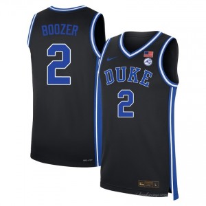 Cayden Boozer Duke Blue Devils College Basketball 2025 Men's #2 Jersey - Black 528825-122