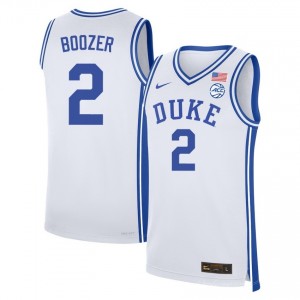 Cayden Boozer Duke Blue Devils College Basketball Game #2 Men Jersey - White 317201-562