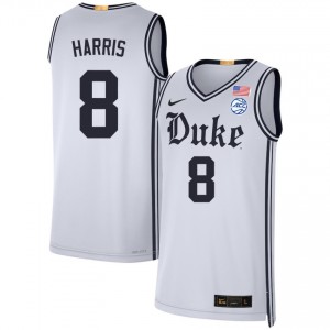 Darren Harris Duke Blue Devils College Basketball #8 Mens Official Jersey - Team White 691773-909