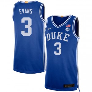 Isaiah Evans Duke #3 College Basketball Men 2025-26 Jerseys - Royal 473330-302