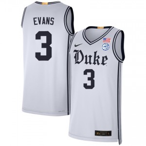 Isaiah Evans Duke Blue Devils Men #3 NCAA College Basketball Jersey - Team White 680694-375