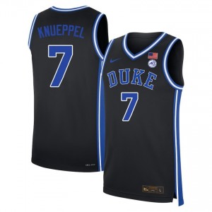 Kon Knueppel Duke Blue Devils #7 Men University College Basketball Jerseys - Black 209664-181