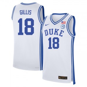 Mason Gillis Duke #18 College Basketball Men's Official Jerseys - White 335786-967