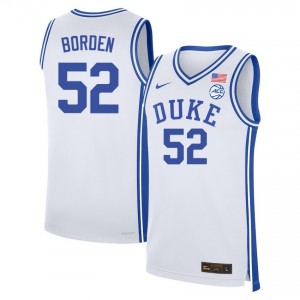 Stanley Borden Duke Men College Basketball #52 Game Jerseys - White 824255-289