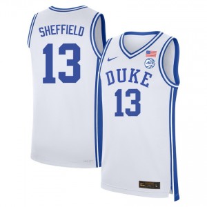 Cameron Sheffield Duke Blue Devils College Basketball High School Men's #13 Jersey - White 169660-784