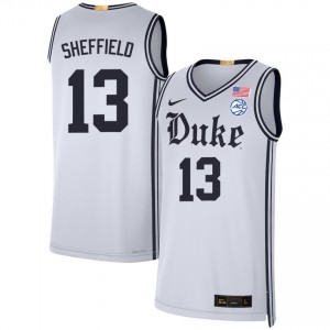 Cameron Sheffield Duke Blue Devils #13 College Basketball Men Limited Jersey - Team White 565539-690