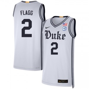 Cooper Flagg Blue Devils College Basketball Men's Stitched #2 Jerseys - Team White 930142-873