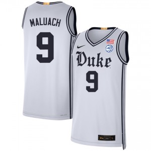 Khaman Maluach Blue Devils Men's #9 Player College Basketball Jersey - Team White 954435-452
