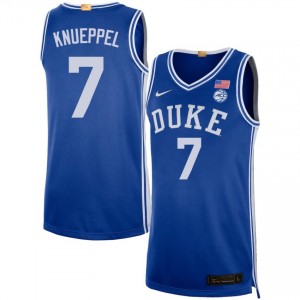Kon Knueppel Duke University College Basketball #7 Men Replica Jersey - Royal 676498-877