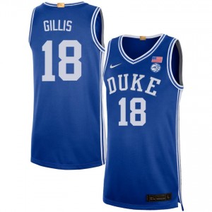 Mason Gillis Blue Devils Men's College Basketball #18 High School Jerseys - Royal 769860-127