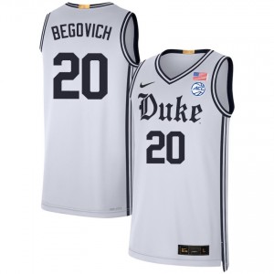 Neal Begovich Duke Blue Devils Limited College Basketball #20 Men Jersey - Team White 141792-661
