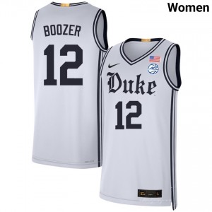Cameron Boozer Duke University College Basketball University Women's #12 Jersey - Team White 264309-665