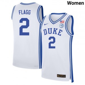Cooper Flagg Blue Devils College Basketball Stitched #2 Women Jersey - White 567981-707