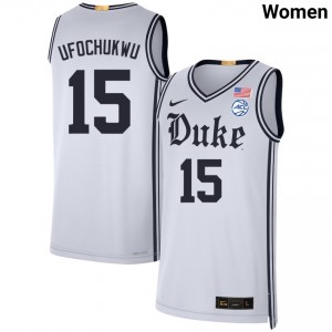 Ifeanyi Ufochukwu Duke Embroidery College Basketball #15 Women Jersey - Team White 474144-187