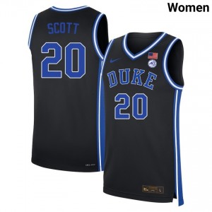 Jack Scott Duke University Women's College Basketball University #20 Jerseys - Black 998027-610