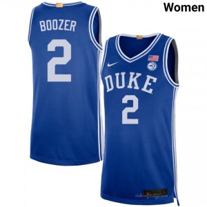 Cayden Boozer Duke University College Basketball Replica Women #2 Jerseys - Royal 169703-107