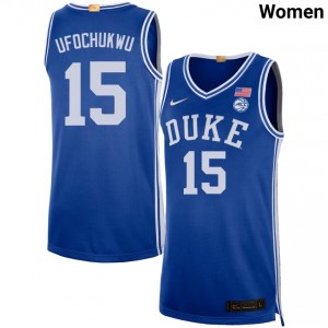 Ifeanyi Ufochukwu Blue Devils Game College Basketball #15 Women's Jersey - Royal 496425-497
