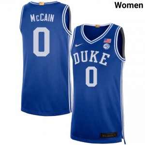 Jared McCain Blue Devils Player College Basketball Women's #0 Jersey - Royal 465242-113