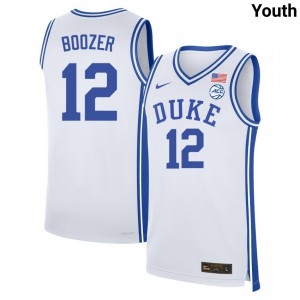 Cameron Boozer Duke University Youth Official College Basketball #12 Jerseys - White 291657-686
