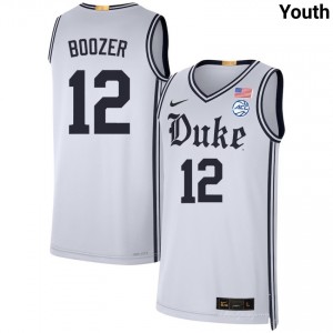 Cameron Boozer Duke University #12 2025-26 Youth College Basketball Jersey - Team White 695094-220