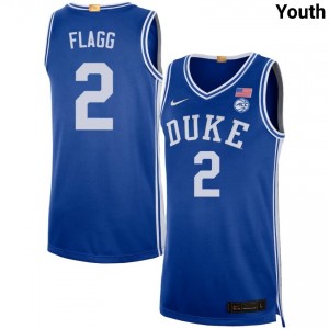 Cooper Flagg Blue Devils NCAA Youth #2 College Basketball Jersey - Royal 495388-111