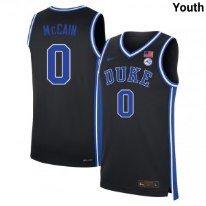 Jared McCain Blue Devils Youth Player College Basketball #0 Jersey - Black 799690-741