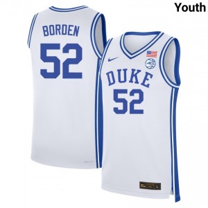 Stanley Borden Duke University College Basketball #52 Youth Player Jersey - White 775561-998