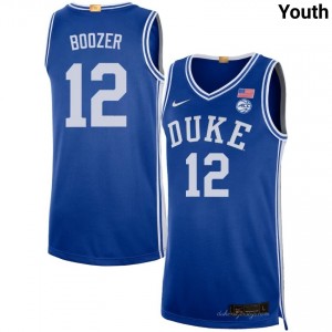 Cameron Boozer Duke University Youth University College Basketball #12 Jersey - Royal 319306-101