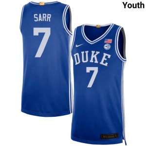 Dame Sarr Duke University NCAA College Basketball Youth #7 Jersey - Royal 997005-554