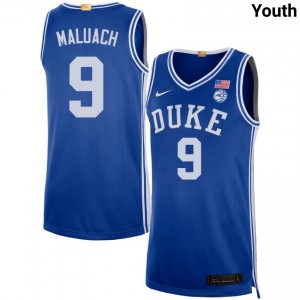 Khaman Maluach Blue Devils College Basketball Youth #9 Game Jerseys - Royal 279515-193