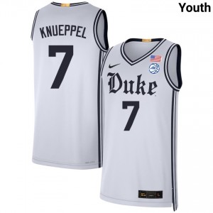 Kon Knueppel Duke University #7 Limited College Basketball Youth Jersey - Team White 322936-793