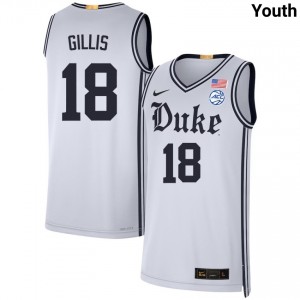 Mason Gillis Duke University College Basketball Youth #18 Limited Jersey - Team White 894068-870