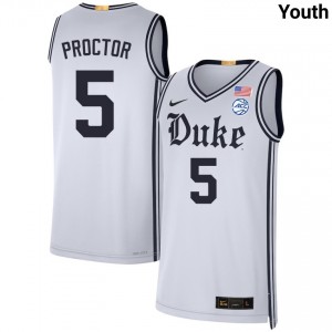 Tyrese Proctor Duke Blue Devils Youth College Basketball Alumni #5 Jersey - Team White 663128-670